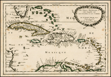 Caribbean Map By Nicolas Sanson