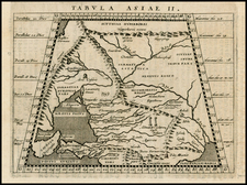 Ukraine, Central Asia & Caucasus and Russia in Asia Map By Giovanni Antonio Magini