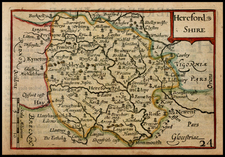 British Isles and British Counties Map By John Speed