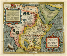 Africa, North Africa, East Africa and West Africa Map By Abraham Ortelius