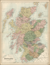 Scotland Map By Adam & Charles Black