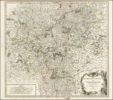 France Map By Gilles Robert de Vaugondy