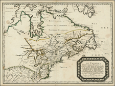 United States, Midwest and Canada Map By Nicolas Sanson