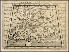 India and Central Asia & Caucasus Map By Giovanni Antonio Magini