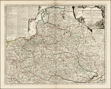 Poland, Ukraine and Baltic Countries Map By Jean-Baptiste Nolin