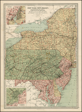 Mid-Atlantic Map By T. Ellwood Zell