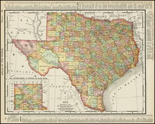 Texas Map By Rand McNally & Company