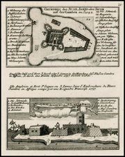 West Africa Map By Christian Friedrich von der Heiden