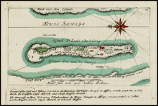 West Africa Map By Christian Friedrich von der Heiden