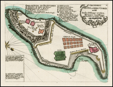 West Africa Map By Christian Friedrich von der Heiden