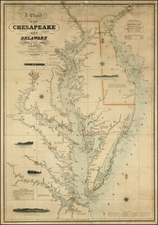 Mid-Atlantic, Maryland, Delaware and Southeast Map By Fielding Lucas Jr.
