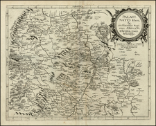 Süddeutschland and Mitteldeutschland Map By Gerard de Jode