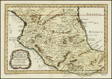 Mexico Map By Jacques Nicolas Bellin