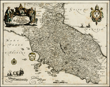 Italy Map By Matthaus Merian