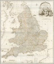 England Map By Robert Sayer