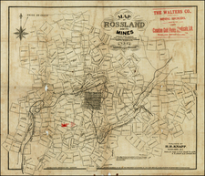 British Columbia Map By C. H. Ellacott