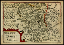 British Counties Map By John Speed