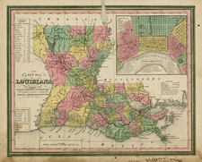 South Map By Samuel Augustus Mitchell