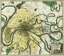 France Map By Matthaus Seutter