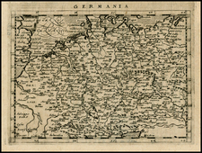 Netherlands, Poland, Baltic Countries and Germany Map By Giovanni Antonio Magini