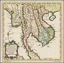 Southeast Asia Map By Jacques Nicolas Bellin