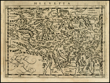 Switzerland Map By Giovanni Antonio Magini