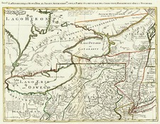 Mid-Atlantic, Midwest and Canada Map By Antonio Zatta