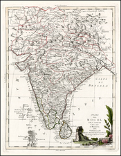 India Map By Antonio Zatta