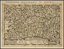 Italy and Northern Italy Map By Giovanni Antonio Magini