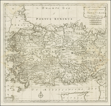 Turkey and Turkey & Asia Minor Map By Richard Pococke