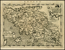 Italy Map By Giovanni Antonio Magini