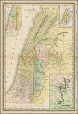 Holy Land Map By William Rand  &  Andrew McNally