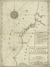 West Africa Map By Gerard Van Keulen / Pierre Mortier