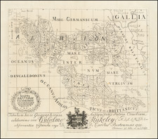 British Isles Map By William Stukeley / Charles Julius Bertram