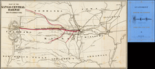 Midwest, Plains, Kansas, Southwest and Rocky Mountains Map By Kansas Central Railway