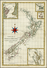 New Zealand Map By Rigobert Bonne