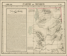 Southwest and Rocky Mountains Map By Philippe Marie Vandermaelen