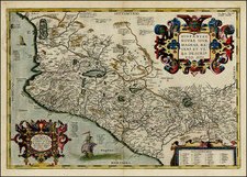 Mexico Map By Abraham Ortelius