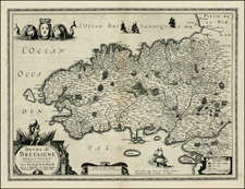 France Map By Henricus Hondius / Melchior Tavernier