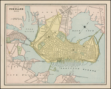 New England Map By George F. Cram