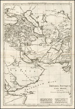 Central Asia & Caucasus and Middle East Map By Rigobert Bonne