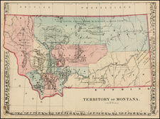 Plains and Rocky Mountains Map By Samuel Augustus Mitchell Jr.