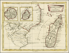 South Africa and East Africa Map By Antonio Zatta