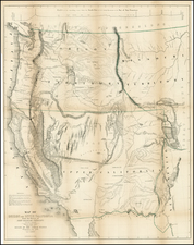 Southwest, Rocky Mountains and California Map By John Charles Fremont / Charles Preuss