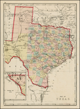 Texas Map By J. David Williams