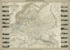 Russia, Ukraine, Baltic Countries and Scandinavia Map By Alexandre Vuillemin