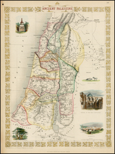 Holy Land Map By John Tallis