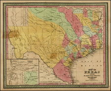 Texas Map By Thomas, Cowperthwait & Co.