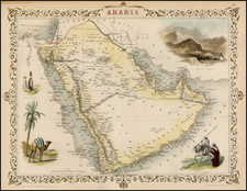 Middle East Map By John Tallis