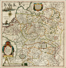 Poland, Russia, Ukraine and Baltic Countries Map By Willem Janszoon Blaeu / Hessel Gerritsz